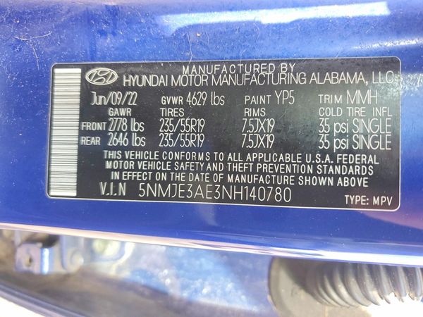 2022 HYUNDAI TUCSON Limited