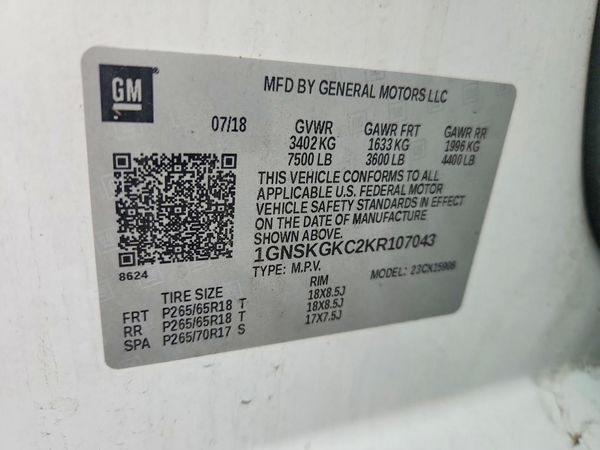 2019 CHEVROLET SUBURBAN LS