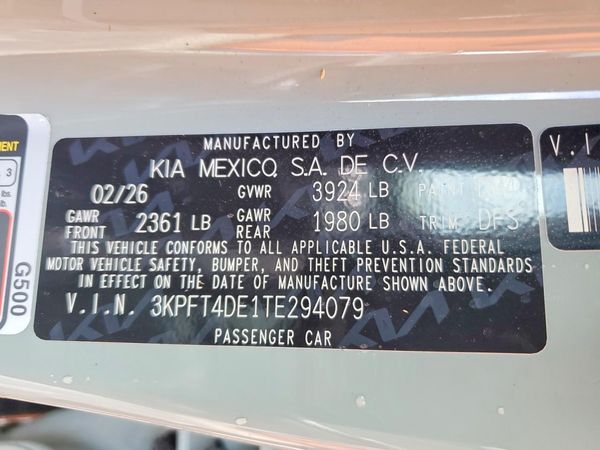 2026 KIA K4 LX, LXS