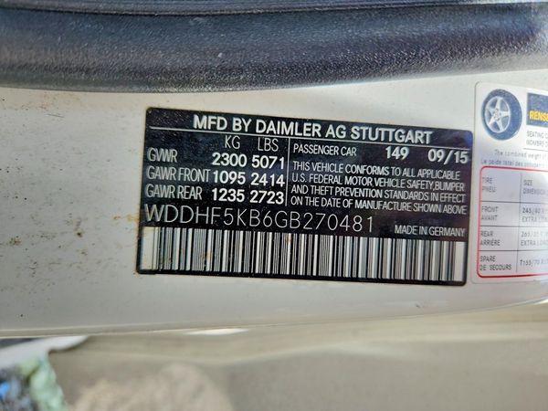 2016 MERCEDES-BENZ E E350