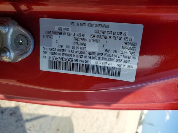 2021 MAZDA MX-5 MIATA Sport