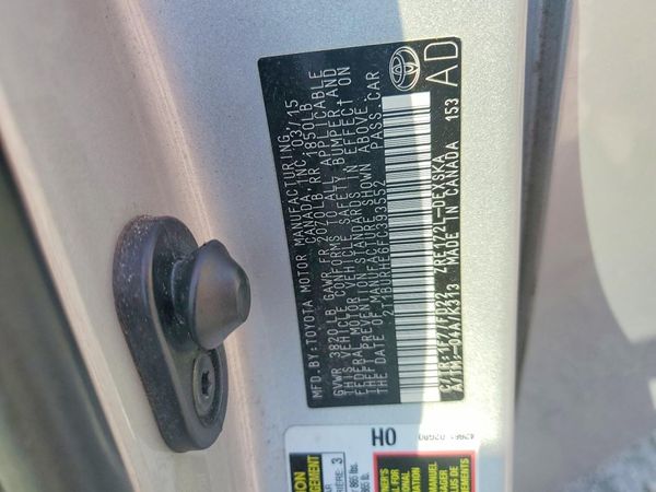 2015 TOYOTA COROLLA L/LE