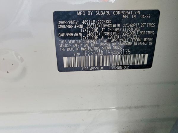 2023 SUBARU FORESTER
