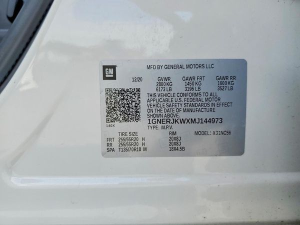 2021 CHEVROLET TRAVERSE RS
