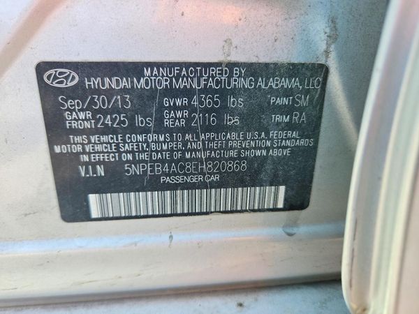 2014 HYUNDAI SONATA
