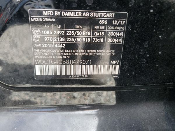 2018 MERCEDES-BENZ GLA GLA250-4M
