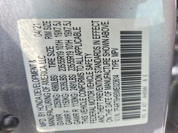 2021 HONDA CR-V HYBRID TOURING