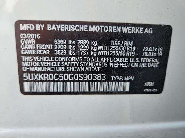 2016 BMW X5 xDrive35i