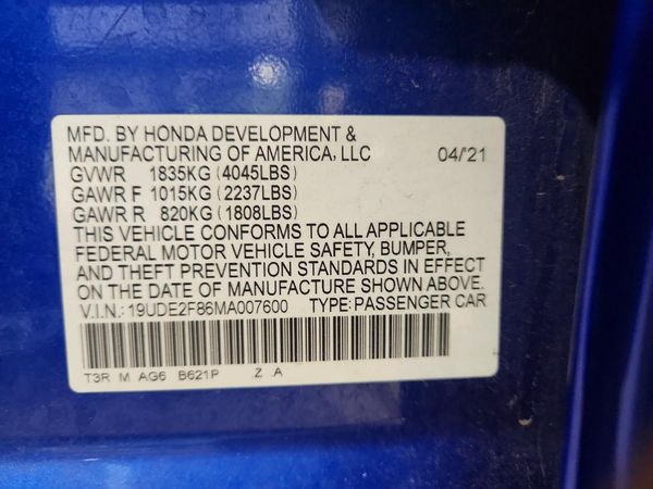 2021 ACURA ILX