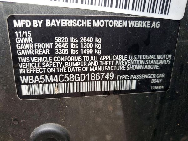 2016 BMW 535 xDrive GT
