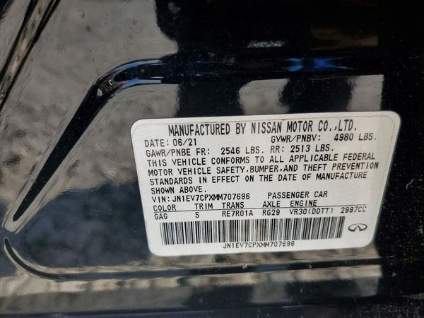 2021 INFINITI Q50