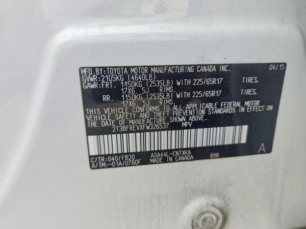 2015 TOYOTA RAV4 LE (X Grade)