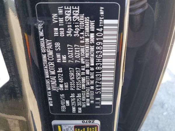 2017 HYUNDAI SANTA FE SPORT