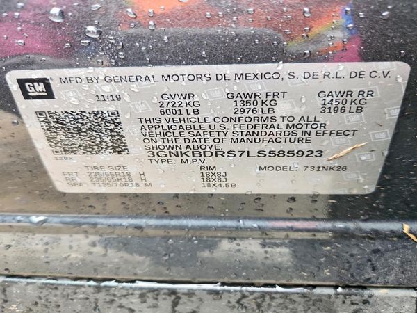 2020 CHEVROLET BLAZER 3LT