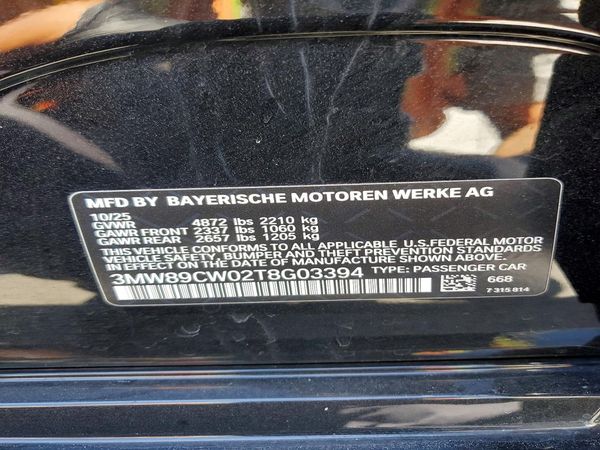 2026 BMW 3 SERIES xDrive — VINS
