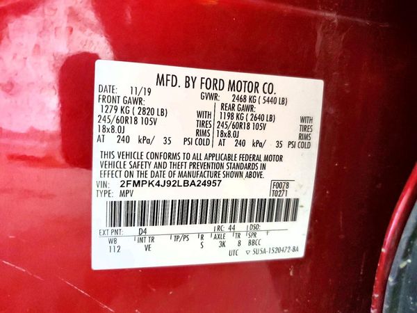 2020 FORD EDGE