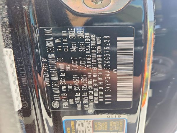 2019 KIA SORENTO L, LX, S