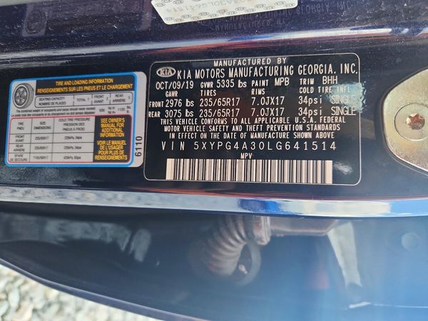 2020 KIA SORENTO