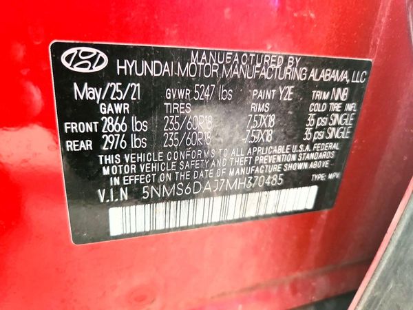 2021 HYUNDAI SANTA FE SEL w/ Convenience Pkg
