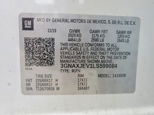 2020 CHEVROLET EQUINOX LT (2FL)