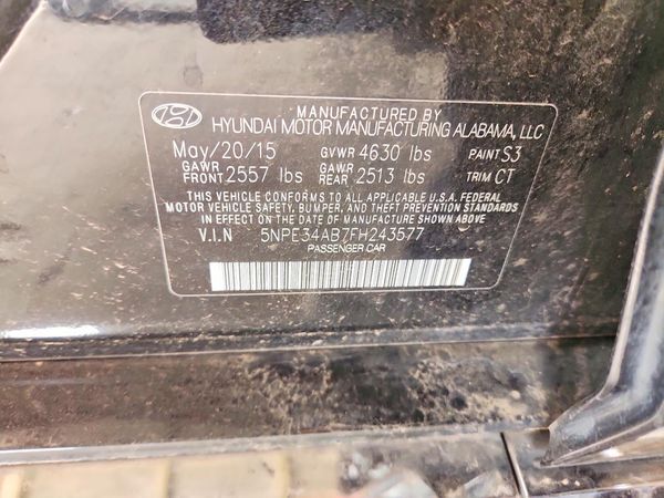2015 HYUNDAI SONATA