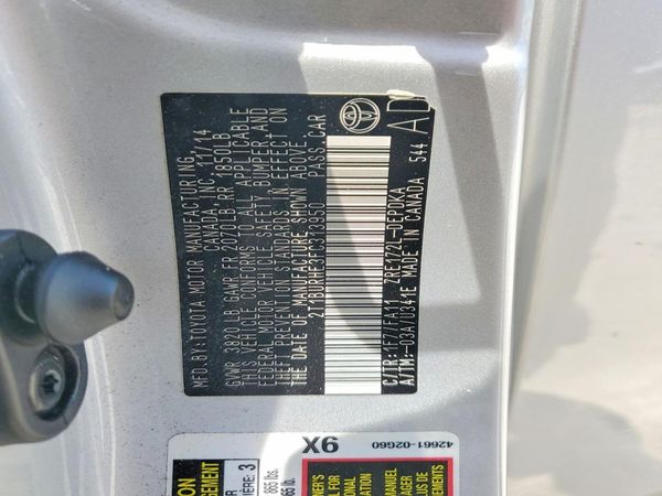 2015 TOYOTA COROLLA L/LE