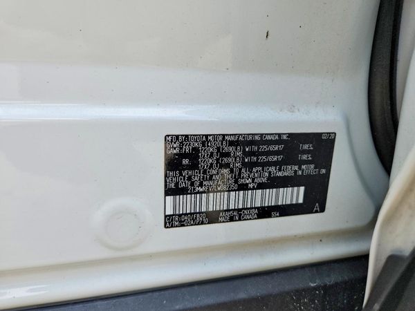 2020 TOYOTA RAV4 LE HV
