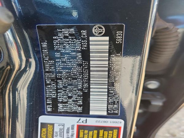 2016 TOYOTA CAMRY