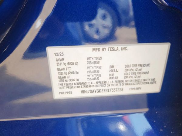 2026 TESLA MODEL Y