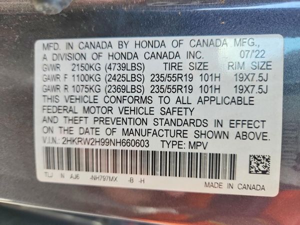 2022 HONDA CR-V Touring