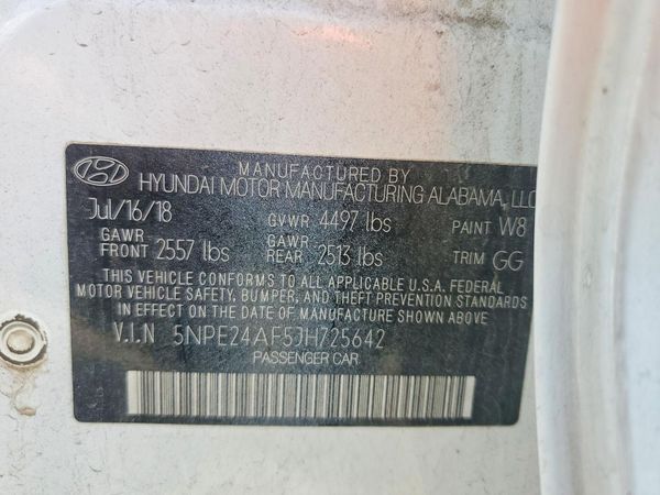 2018 HYUNDAI SONATA