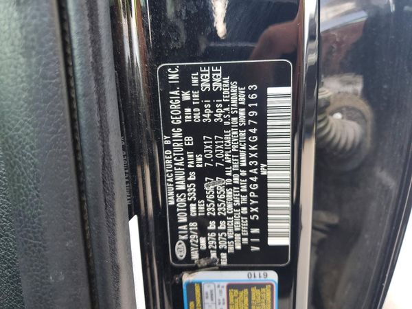 2019 KIA SORENTO L, LX, S