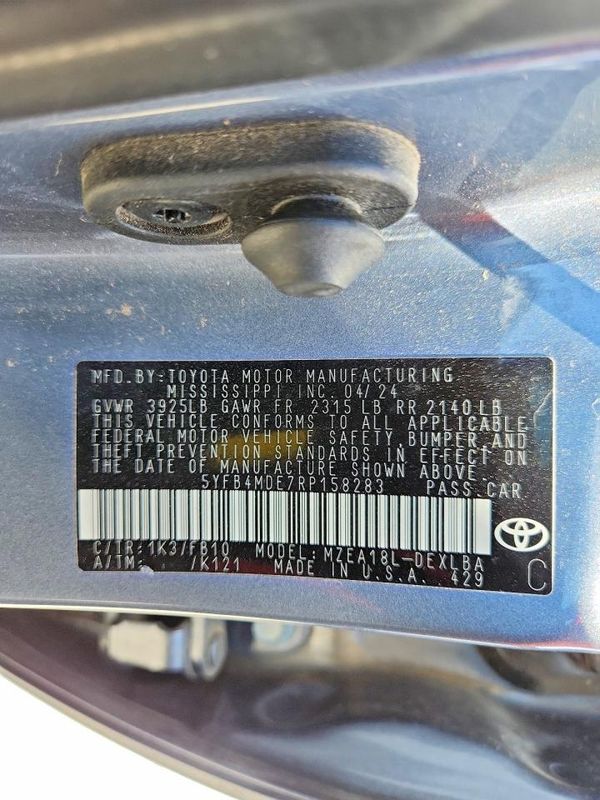 2024 TOYOTA COROLLA