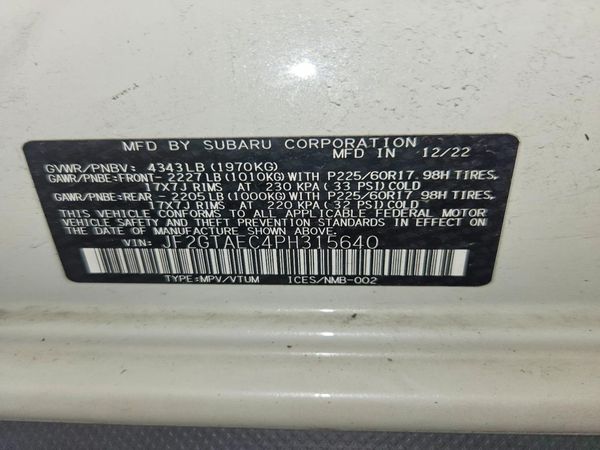 2023 SUBARU CROSSTREK Premium