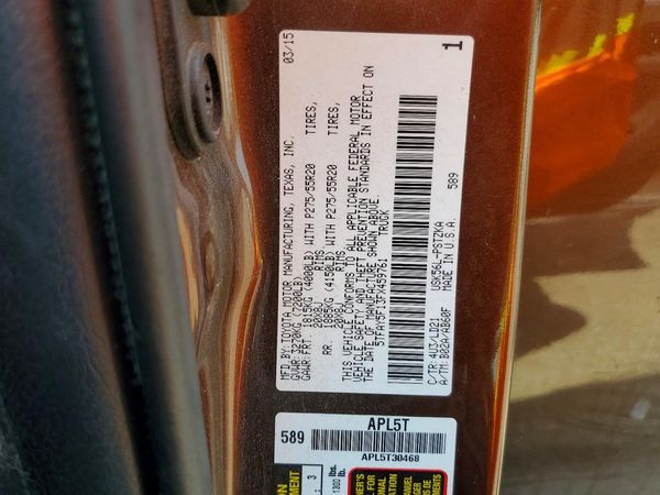 2015 TOYOTA TUNDRA