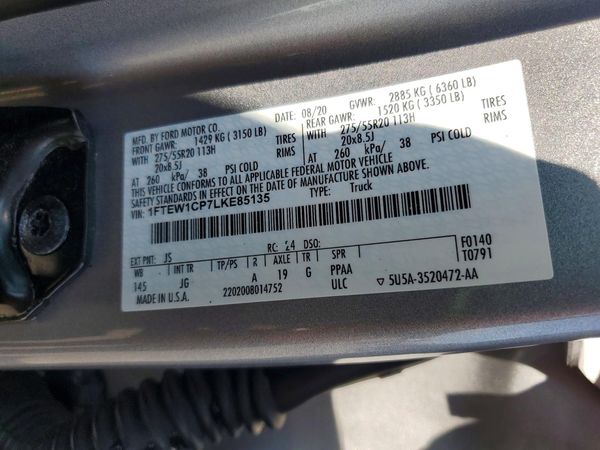 2020 FORD F150