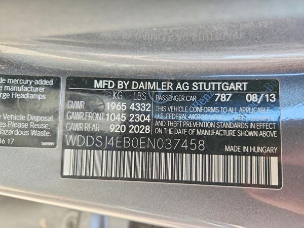 2014 MERCEDES-BENZ CLA