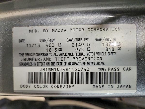 2014 MAZDA 3 Sport/GX