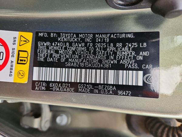 2019 LEXUS ES 350