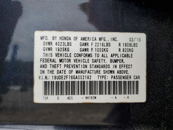 2016 ACURA ILX Premium/Tech