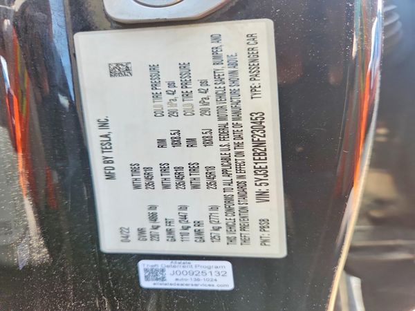 2022 TESLA MODEL 3
