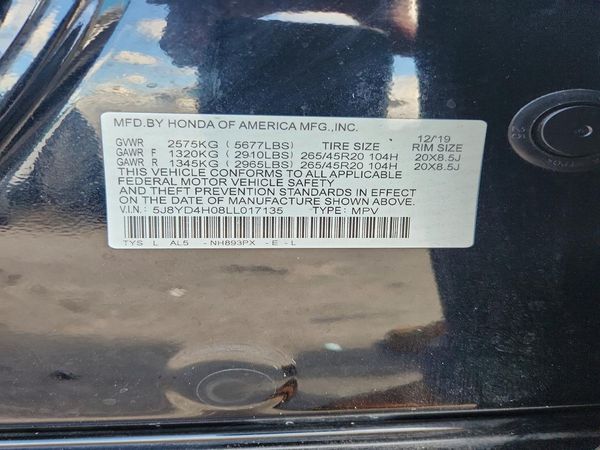 2020 ACURA MDX