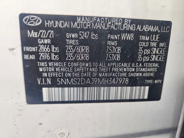 2021 HYUNDAI SANTA FE