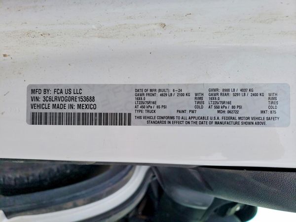 2024 RAM PROMASTER 2500