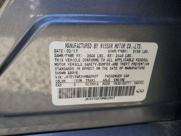2017 INFINITI Q50