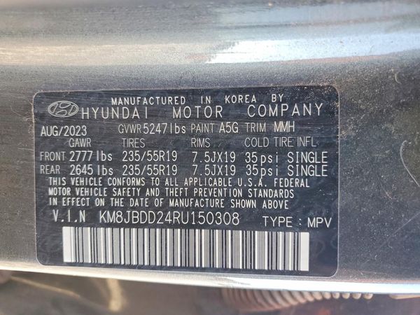 2024 HYUNDAI TUCSON SEL — VINS