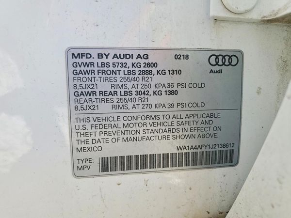 2018 AUDI SQ5