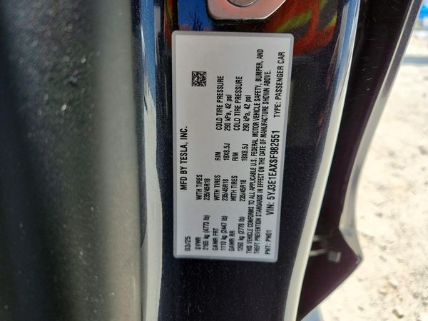 2025 TESLA MODEL 3