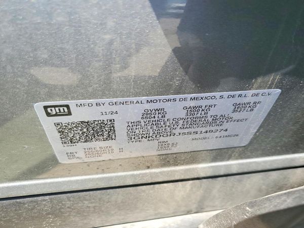 2025 CHEVROLET BLAZER LT — VINS