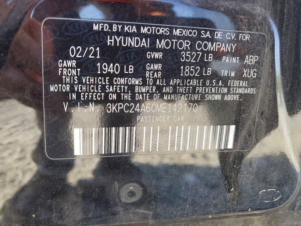 2021 HYUNDAI ACCENT SE & SEL